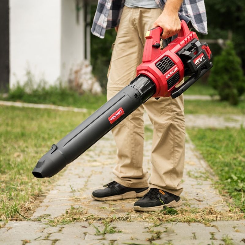 Акумуляторний безщітковий садовий повітродув WORCRAFT CLB-S40LiB