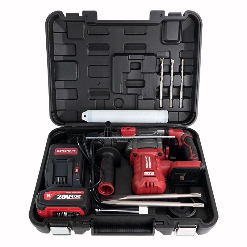 Акумуляторний безщітковий перфоратор бочковий WORCRAFT CRH‑S20LIBDM