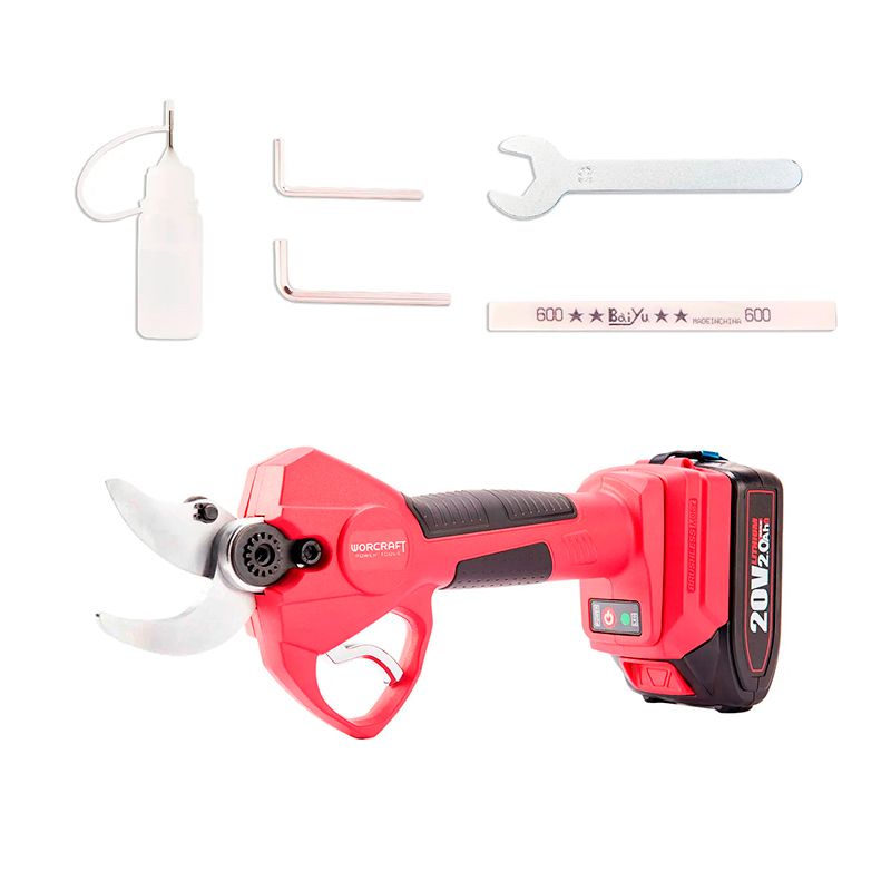 Акумуляторний безщітковий секатор WORCRAFT CSC-S20LiBPM