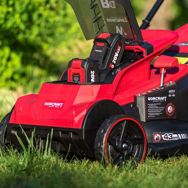 Акумуляторна безщіткова газонокосарка WORCRAFT CLM-S40LiBL