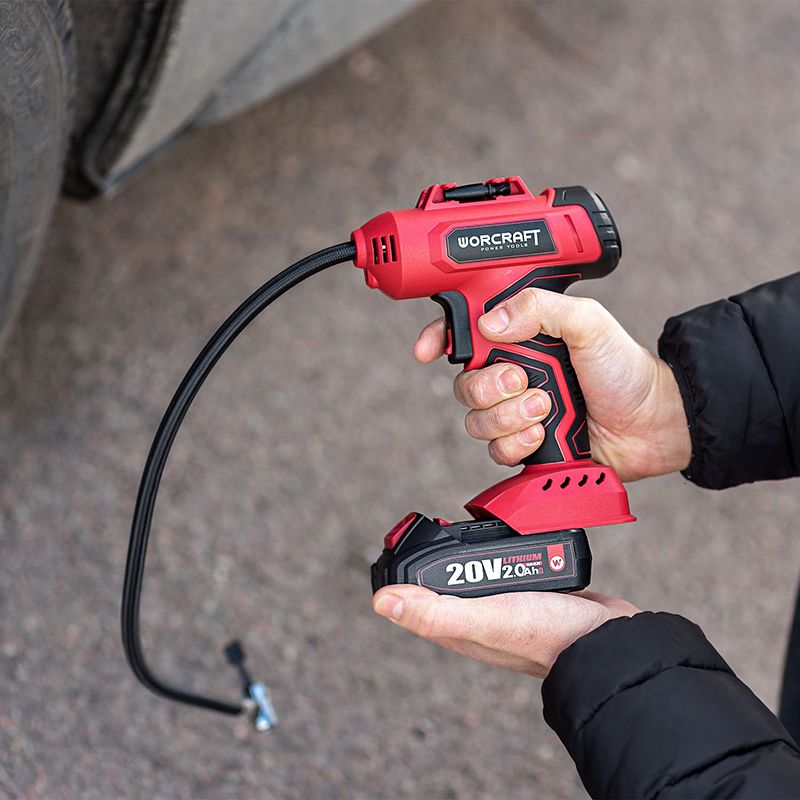 Акумуляторний компресор повітряний WORCRAFT CAC-S20LiG