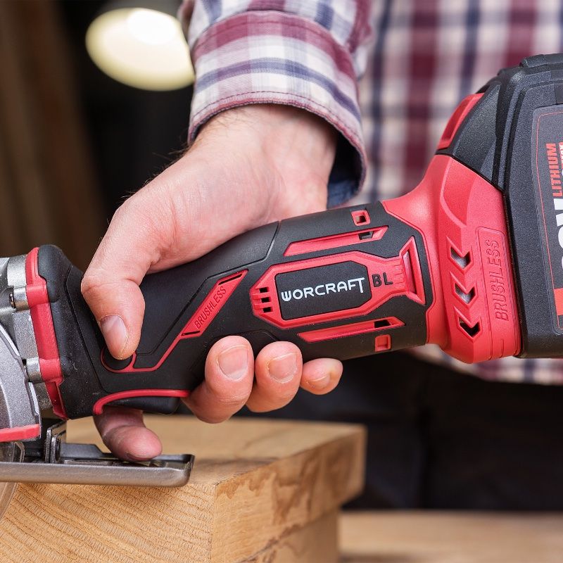 Акумуляторна безщіткова міні-пила циркулярна WORCRAFT CMCS‑S20LiB