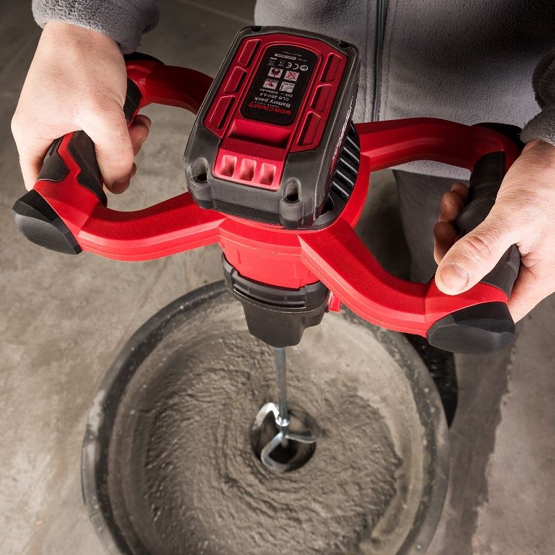 Акумуляторний безщітковий міксер будівельний WORCRAFT CMX-S20LiB