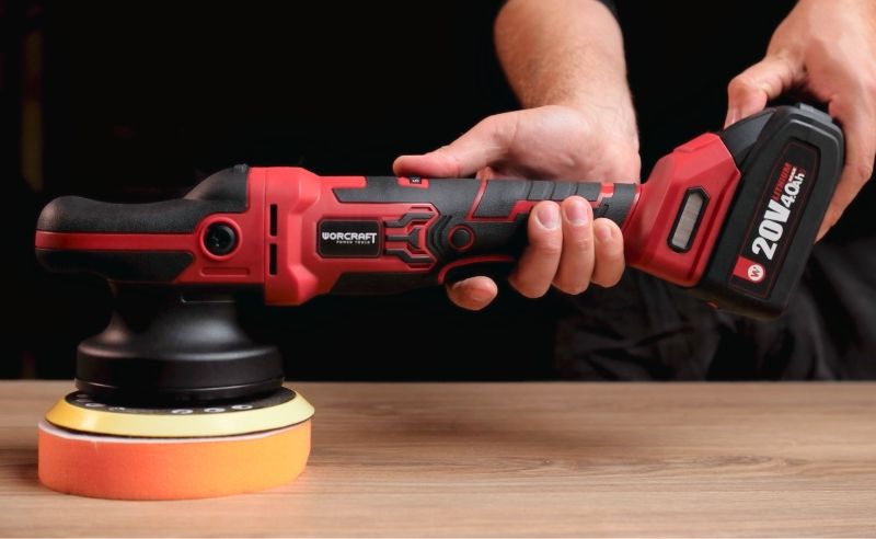 Акумуляторна безщіткова полірувальна машина WORCRAFT COP-S20LiBH