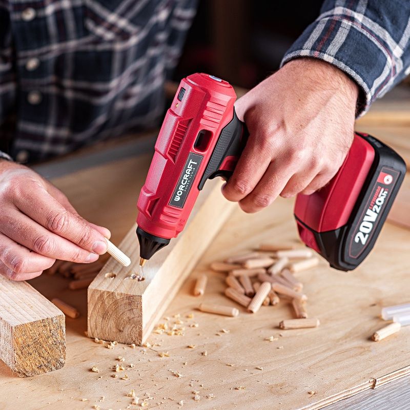 Акумуляторний клейовий пістолет WORCRAFT CLG‑S20Li