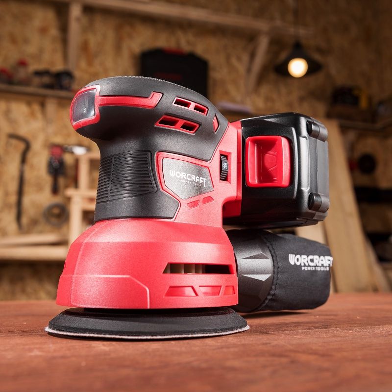 Акумуляторна шліфмашина ексцентрикова WORCRAFT CRS-S20Li