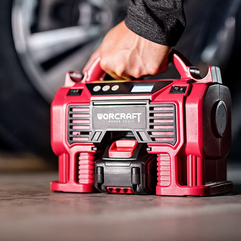 Акумуляторний компресор повітряний WORCRAFT CAC-S20LiA