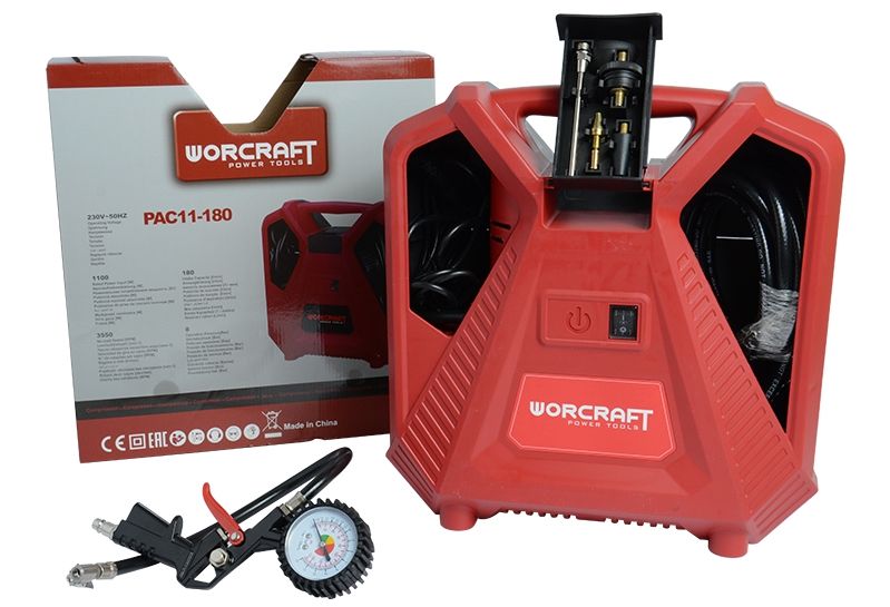 Компресор портативний електричний WORCRAFT PAC11-180