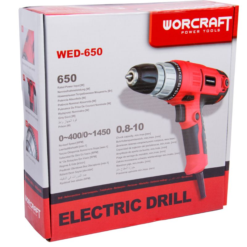 Шуруповерт електричний WORCRAFT  WED-650