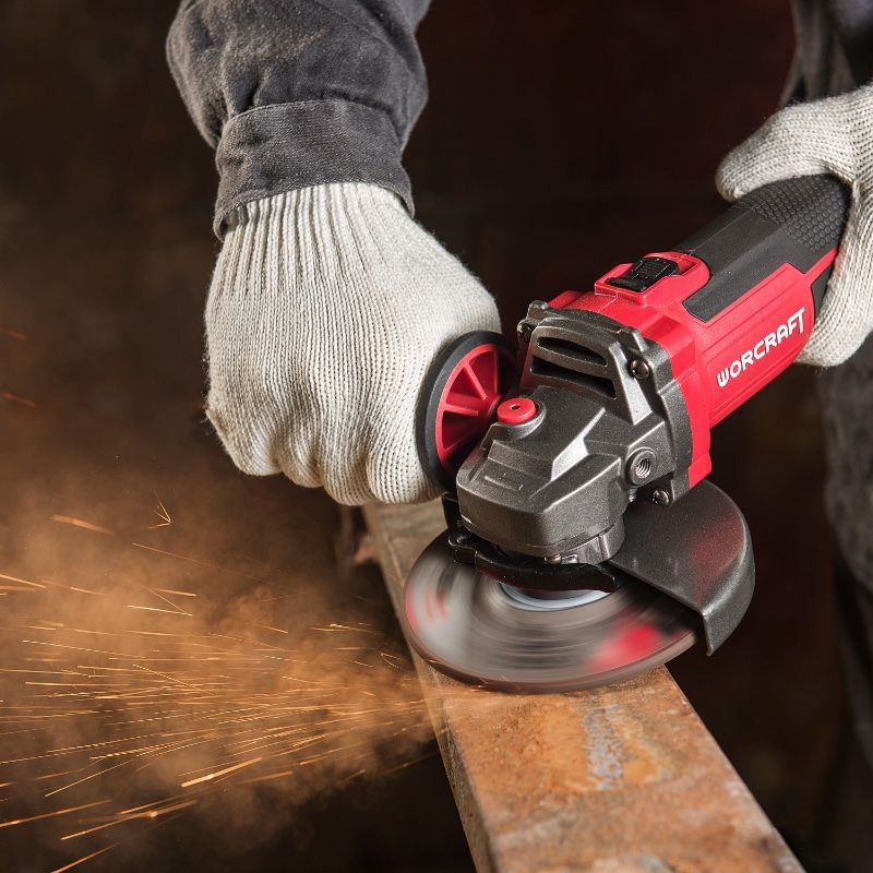 Акумуляторна безщіткова шліфмашина кутова WORCRAFT CAG-S20LIBH-125B