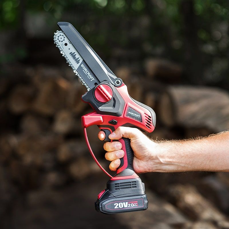 Акумуляторна безщіткова міні-пила ланцюгова WORCRAFT CHS-S20LiBP