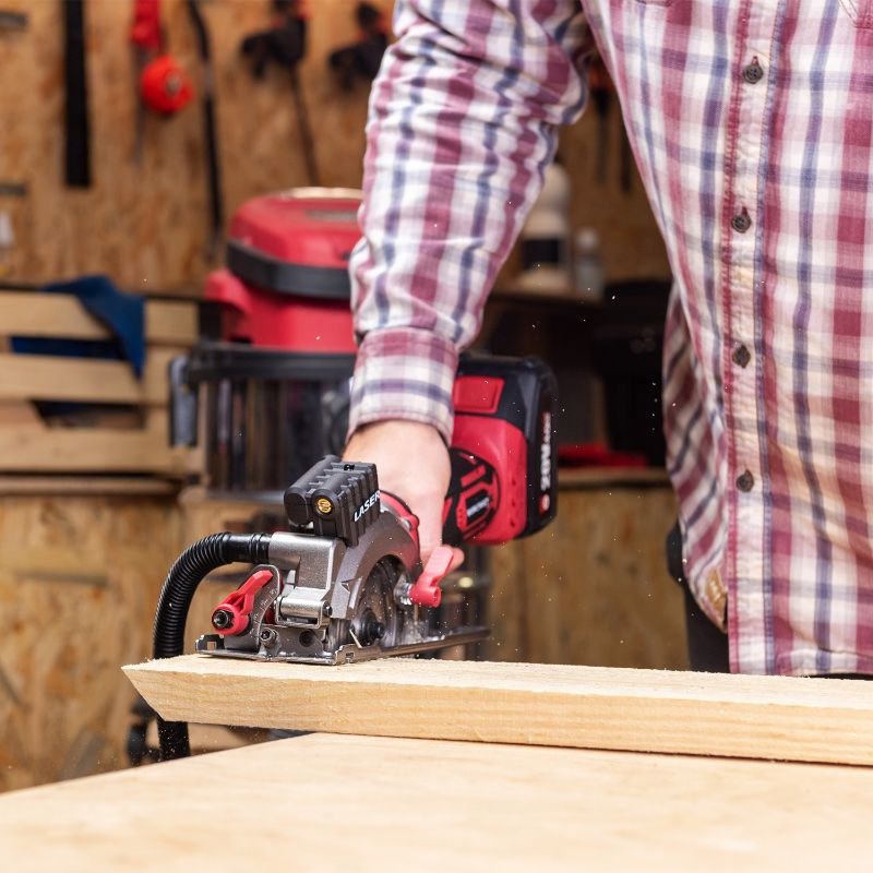 Акумуляторна безщіткова міні-пила циркулярна WORCRAFT CMCS‑S20LiB