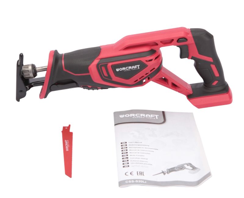 Акумуляторна шабельна пила WORCRAFT CSS-S20Li