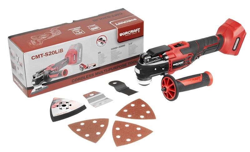 Акумуляторний безщітковий реноватор (багатофункціональний інструмент) WORCRAFT CMT‑S20LiB