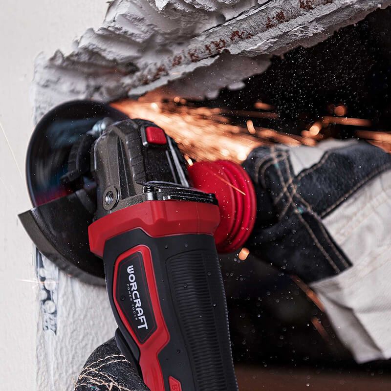 Акумуляторна безщіткова шліфмашина кутова WORCRAFT CAG-S20LIB-125