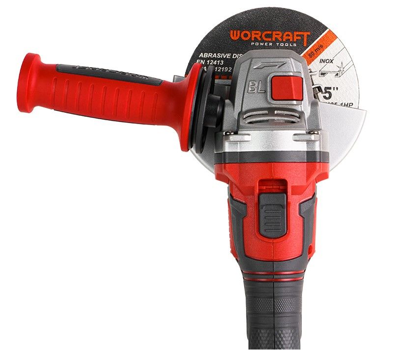 Акумуляторна безщіткова шліфмашина кутова WORCRAFT CAG‑S20LiBEM‑125