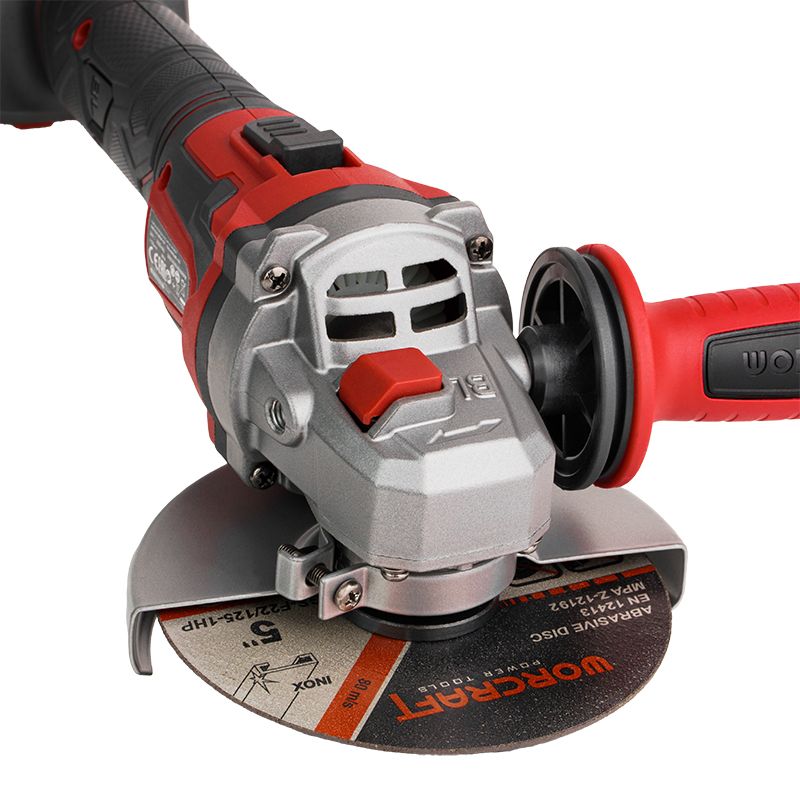 Акумуляторна безщіткова шліфмашина кутова WORCRAFT CAG‑S20LiBEM‑125