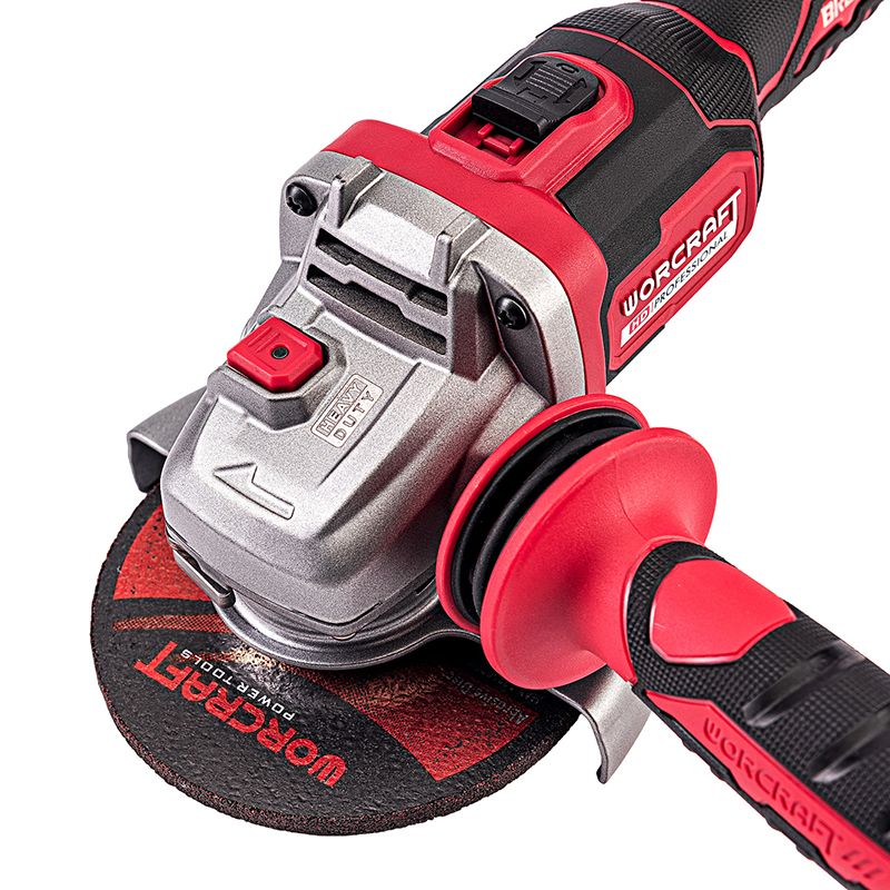 Акумуляторна безщіткова шліфмашина кутова WORCRAFT CAG‑S20LiBM‑125B