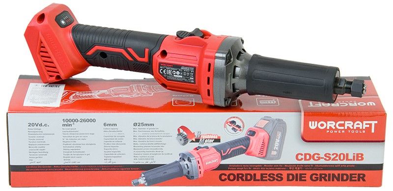 Акумуляторна шліфмашина безщіткова пряма WORCRAFT CDG-S20LiB