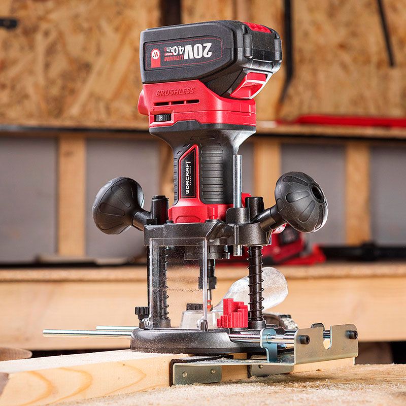 Акумуляторний безщітковий фрезер WORCRAFT CER-S20LiB