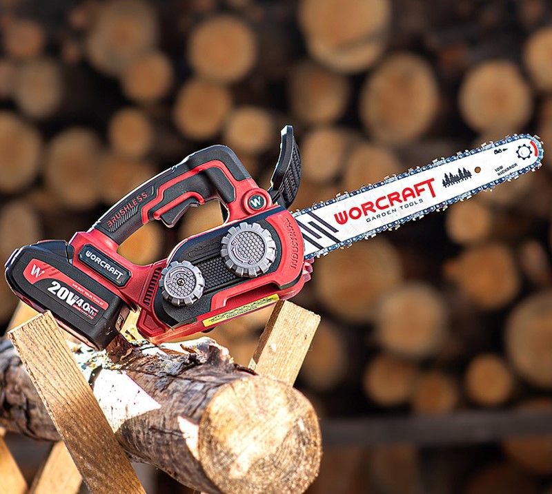 Акумуляторна безщіткова пила ланцюгова WORCRAFT CGC-S20LiBA