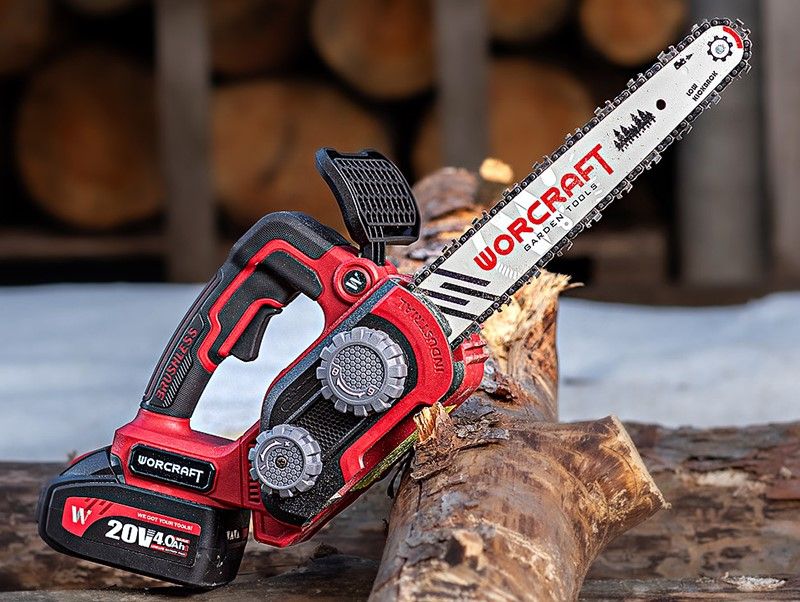 Акумуляторна безщіткова пила ланцюгова WORCRAFT CGC-S20LiBAM