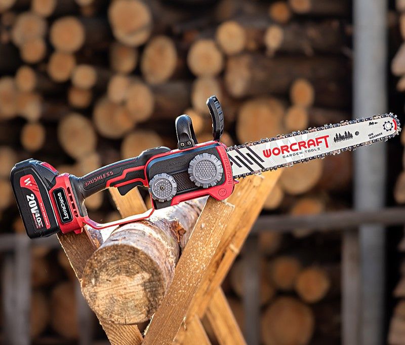 Акумуляторна безщіткова пила ланцюгова WORCRAFT CGC-S20LiBD