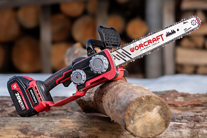 Акумуляторна безщіткова пила ланцюгова WORCRAFT CGC-S20LiBD