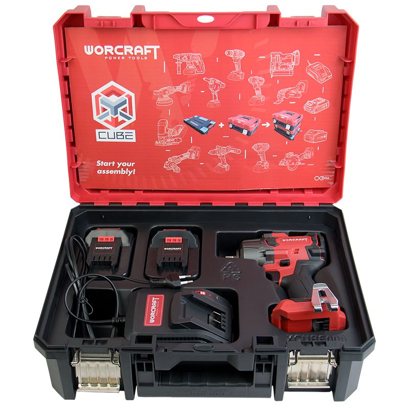 Акумуляторний безщітковий гайковерт WORCRAFT XCUBE006