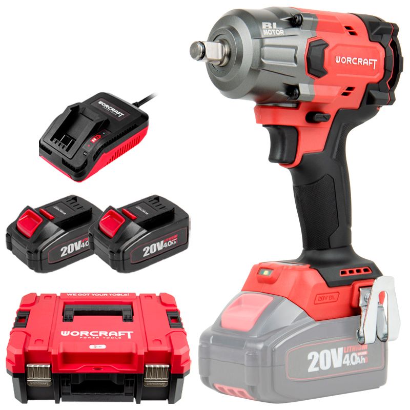 Акумуляторний безщітковий гайковерт WORCRAFT XCUBE006