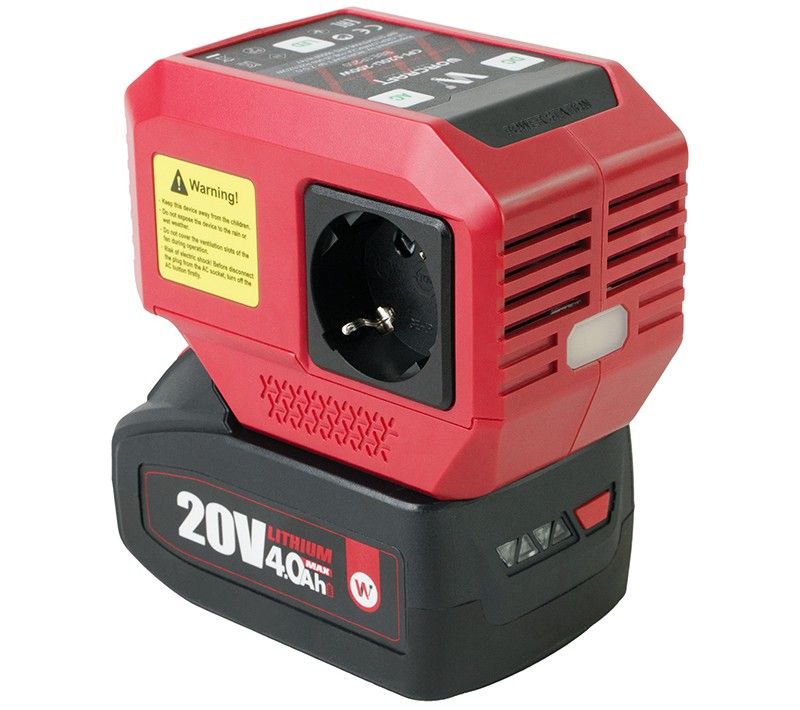 Акумуляторний інвертор напруги WORCRAFT CPI-S20Li-200W