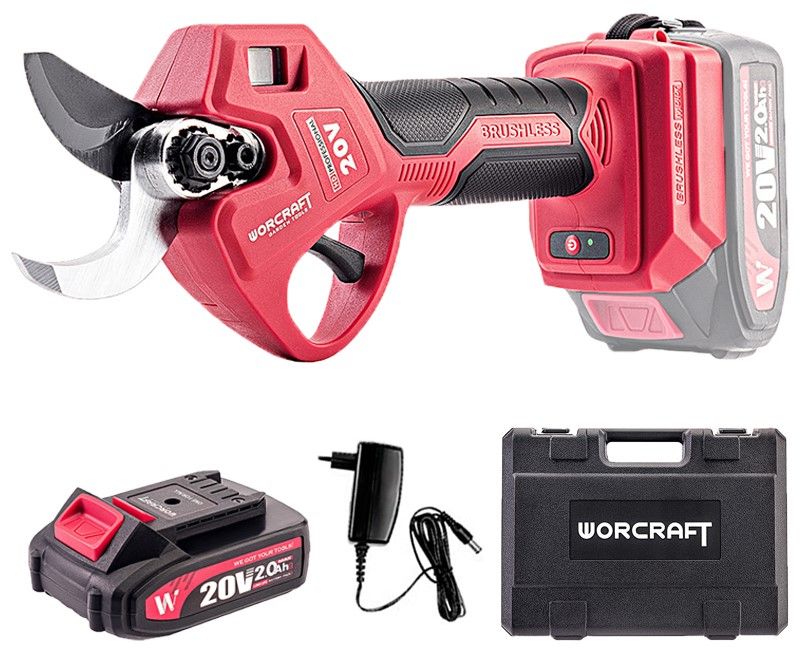 Акумуляторний безщітковий секатор WORCRAFT CSC-S20LiBAM