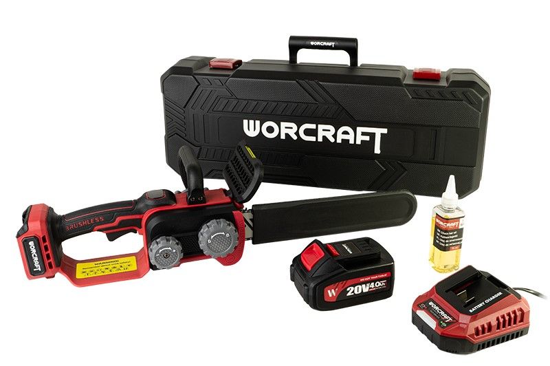 Акумуляторна безщіткова пила ланцюгова WORCRAFT CGC-S20LiBDM