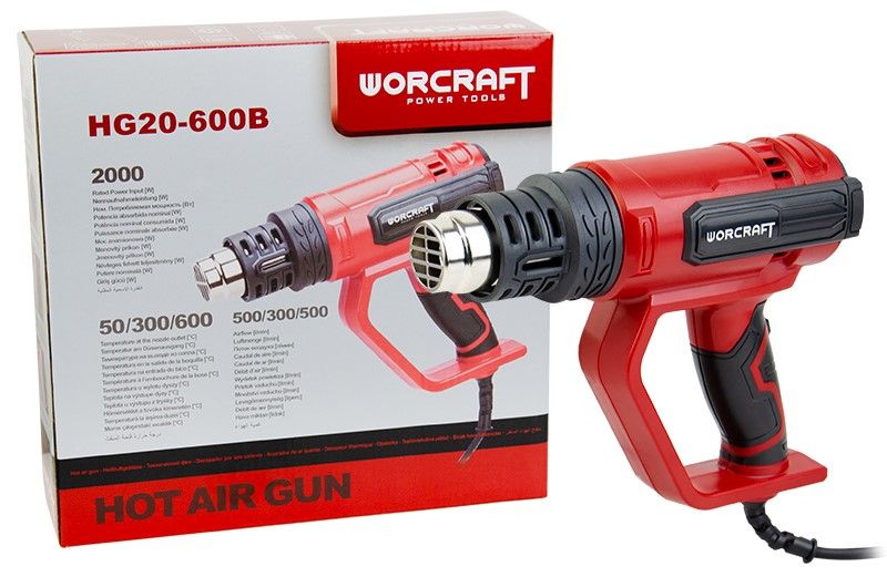 Фен промисловий WORCRAFT HG20-600B
