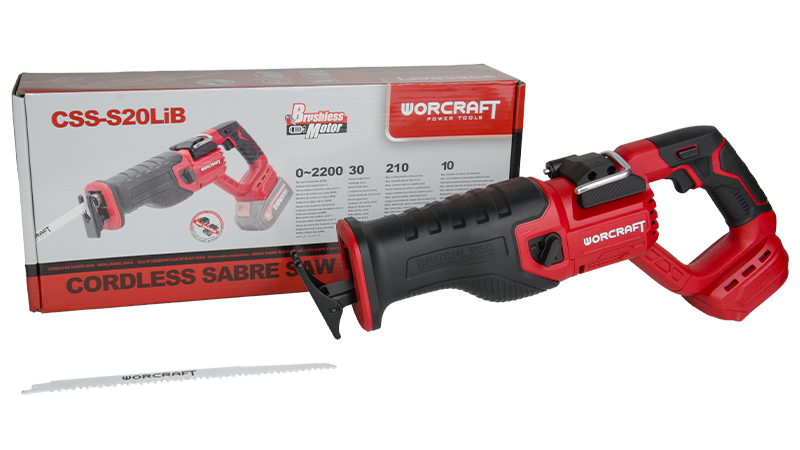 Акумуляторна шабельна пила безщіткова WORCRAFT CSS-S20LiB