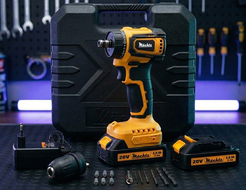 Шуруповерт акумуляторний безщітковий Mächtz MCD-20Q-LiB
