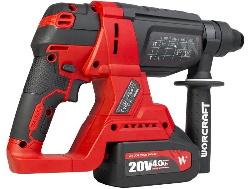Акумуляторний безщітковий перфоратор WORCRAFT CRH-S20LiBC