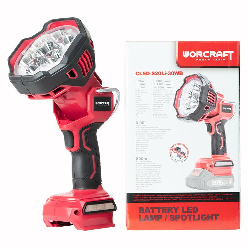 Акумуляторний світлодіодний ліхтар WORCRAFT CLED-S20Li-30WB
