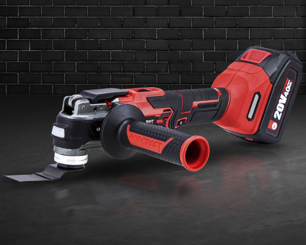 Акумуляторний безщітковий реноватор (багатофункціональний інструмент) WORCRAFT CMT‑S20LiB