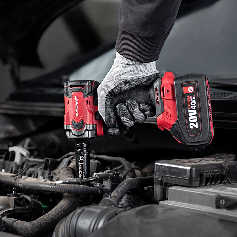 Акумуляторний безщітковий гайковерт ударний WORCRAFT CIW‑S20LiBM‑450