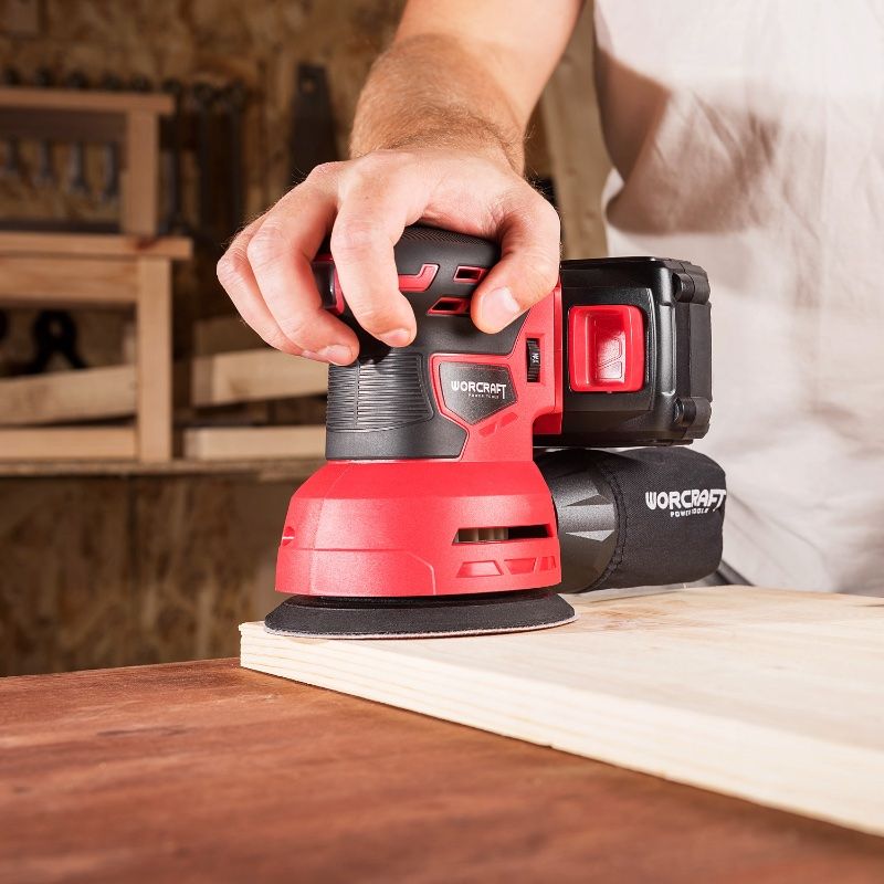 Акумуляторна шліфмашина ексцентрикова WORCRAFT CRS-S20Li