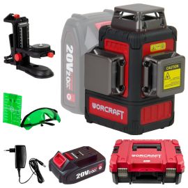 Акумуляторний лазерний рівень 3D WORCRAFT XCUBE026