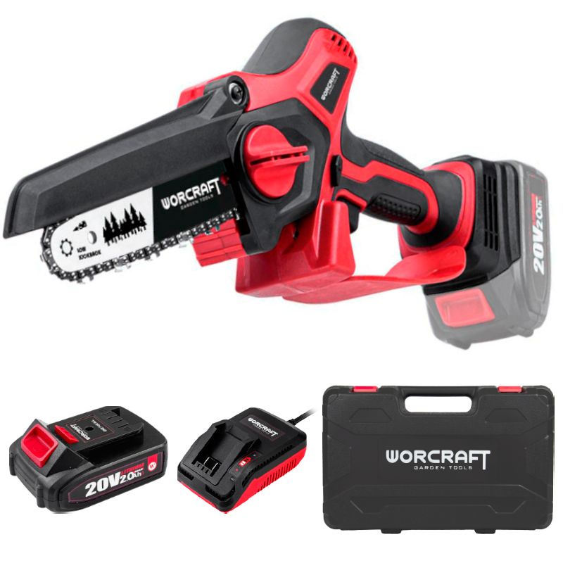 Акумуляторна безщіткова міні-пила ланцюгова WORCRAFT CHS-S20LiBPM
