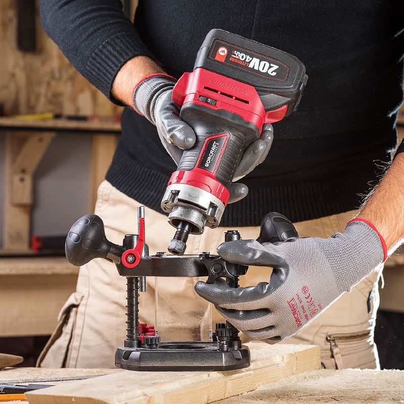 Акумуляторний безщітковий фрезер WORCRAFT CER-S20LiB