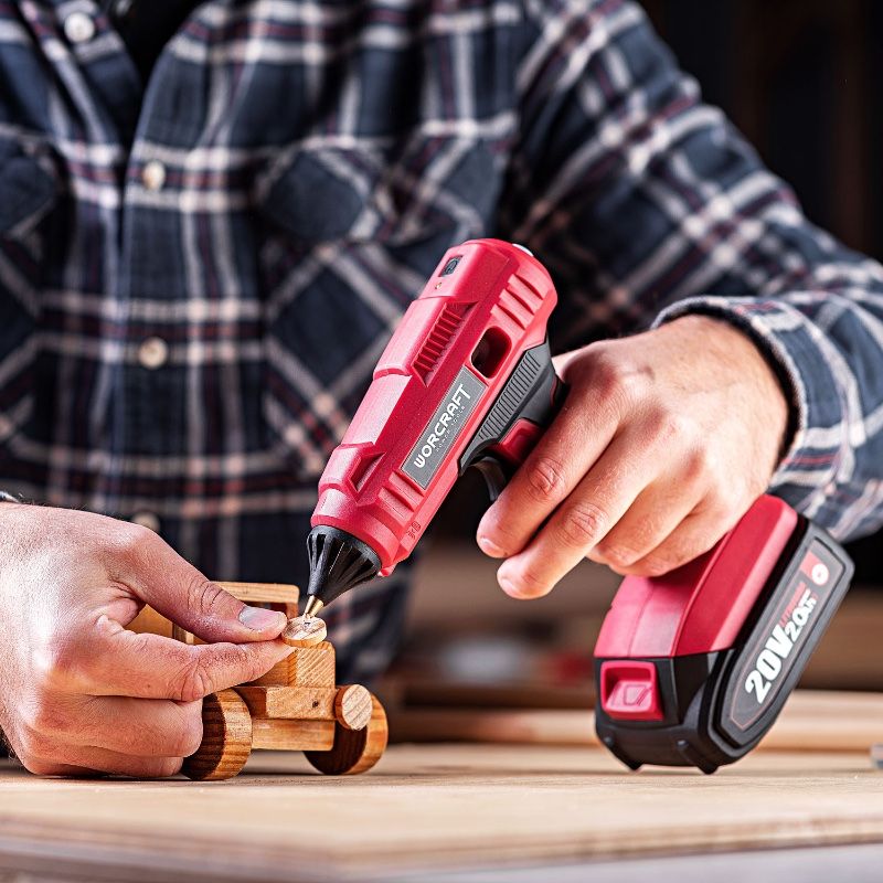 Акумуляторний клейовий пістолет WORCRAFT CLG‑S20Li