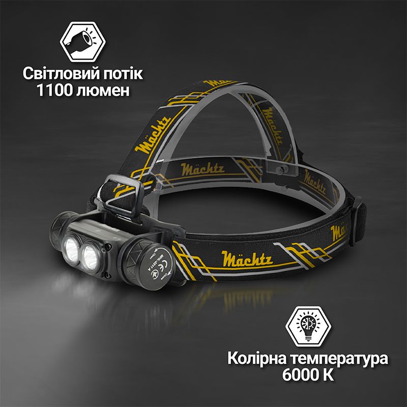 Ліхтар налобний світлодіодний Mächtz MHL-2211 A