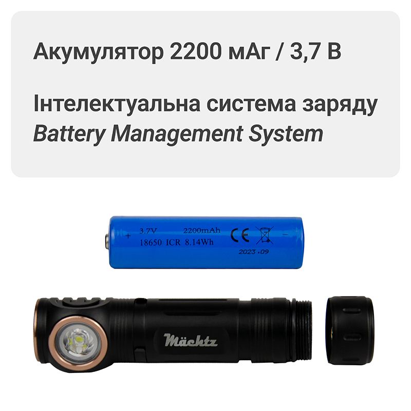 Фонарь налобный светодиодный Mächtz MHL-2208 M
