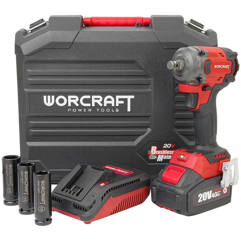Акумуляторний безщітковий гайковерт ударний WORCRAFT CIW‑S20LiBM‑450