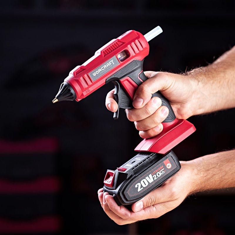 Акумуляторний клейовий пістолет WORCRAFT CLG‑S20Li