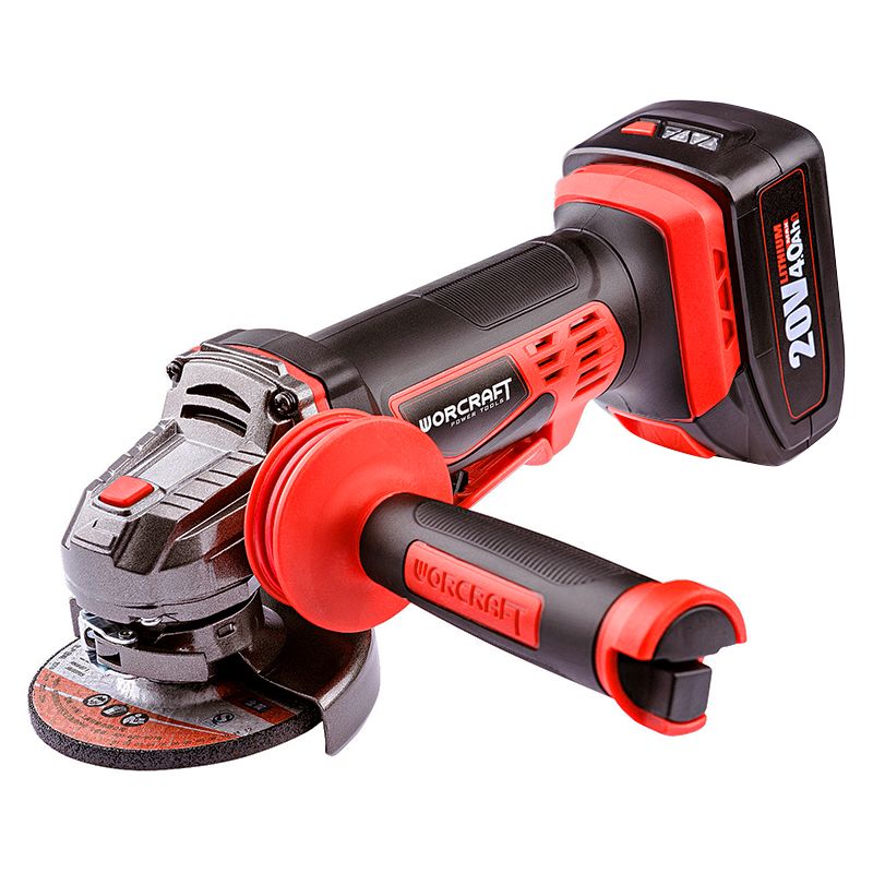 Акумуляторна шліфмашина кутова WORCRAFT CAG-S20Li-125